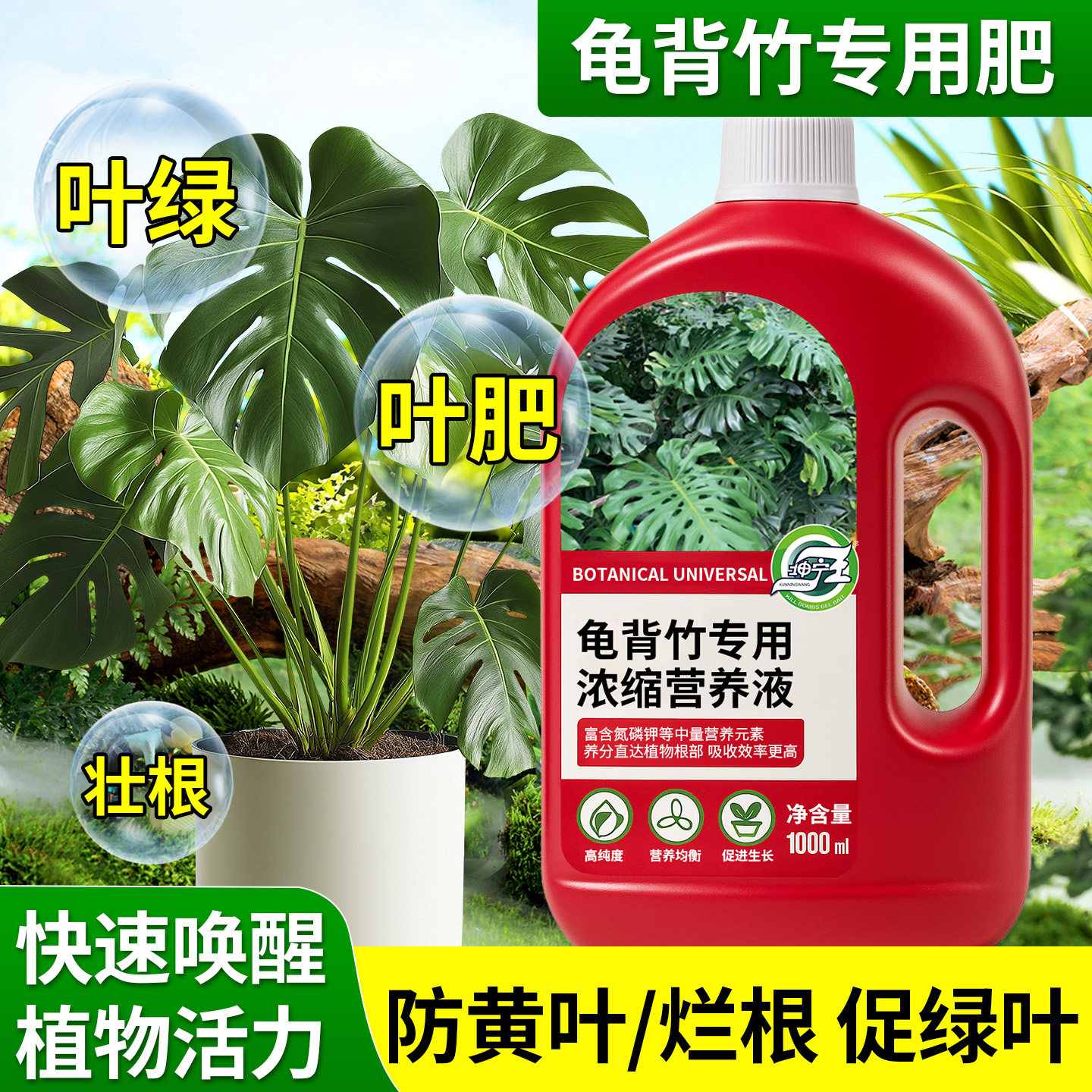 龟背竹专用植物营养液1000ml植物叶面肥灌根通用促绿叶壮根防黄叶,鲜花速递/花卉仿真/绿植园艺,家庭园艺肥料,淘宝优惠券,粉丝福利购,淘宝优惠卷