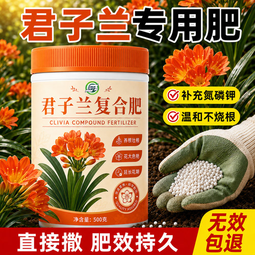 君子兰专用复合肥促开花拔箭颗粒肥家用绿植盆栽氮磷钾肥缓释肥料