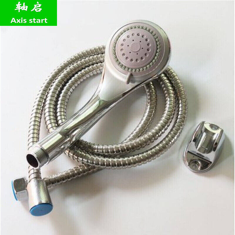 轴启塑料花洒喷头电热水器淋浴花洒喷头浴室通用软管套装三档位花