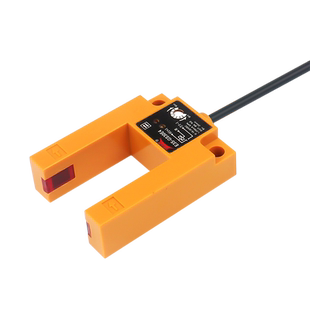 U槽型光电开关平层传感器DC24V三线NPN直流常开PNP常闭E3S-GS30E4