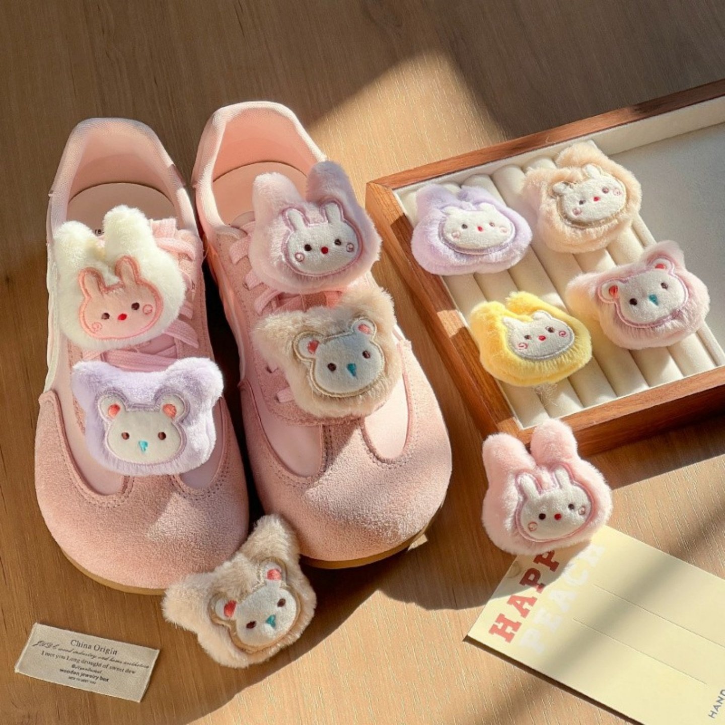 秋冬毛绒公仔鞋带扣可爱小熊兔子鞋花儿童鞋面DIY配饰卡通装饰,服饰配件/皮带/帽子/围巾,鞋扣,淘宝优惠券,粉丝福利购,淘宝优惠卷