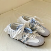 鞋 2025新款 女鞋 新宠多层蕾丝复古淑女风德训鞋 套氛围感 韩系时尚