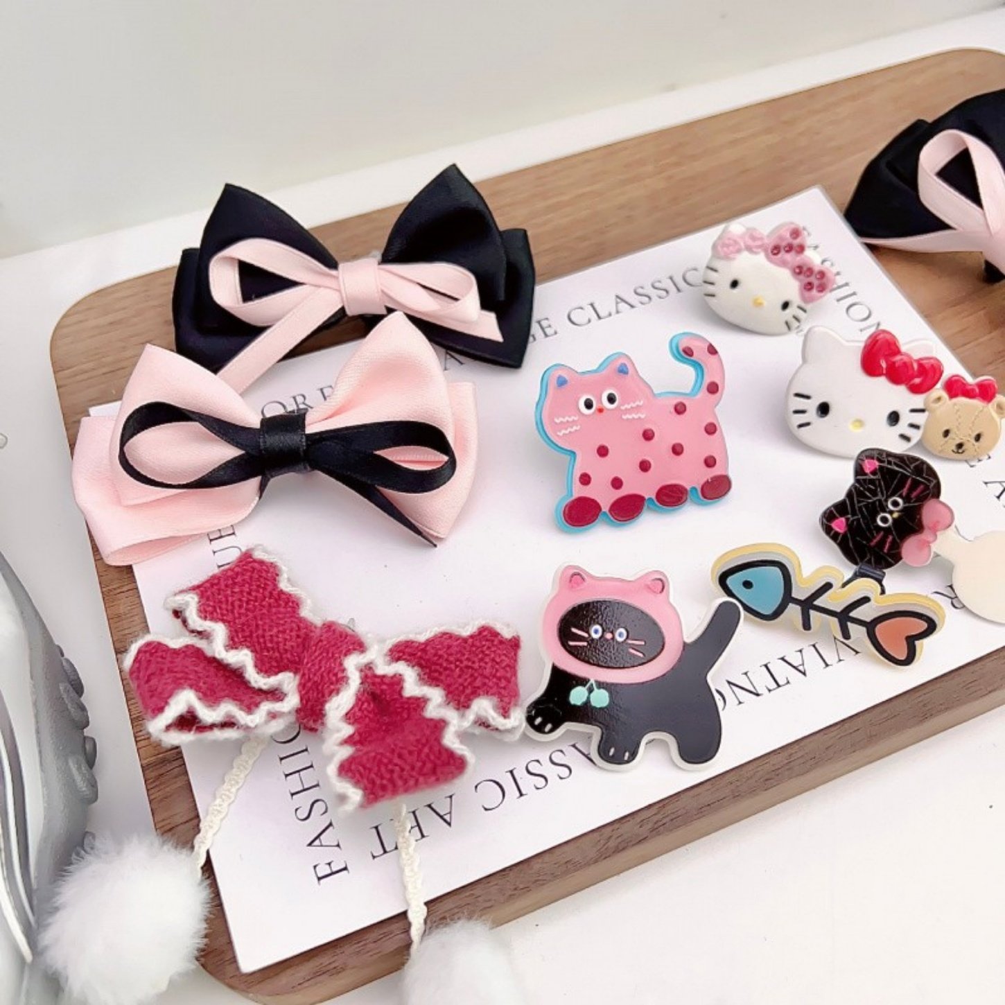 鞋花鞋扣鞋配饰毛球毛绒蝴蝶结运动鞋鞋带装饰鱼骨猫咪卡通装饰扣,服饰配件/皮带/帽子/围巾,鞋扣,淘宝优惠券,粉丝福利购,淘宝优惠卷