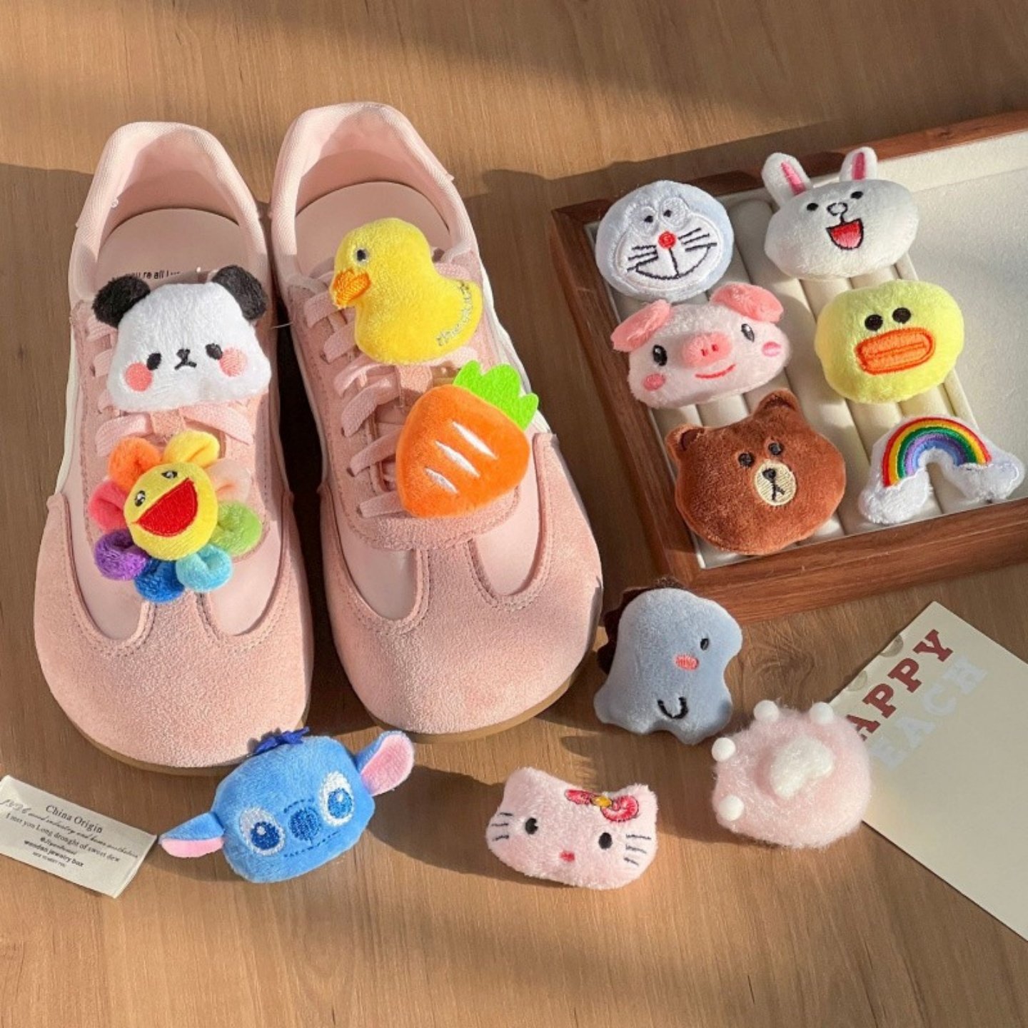 毛绒公仔鞋带扣秋冬儿童鞋花熊猫女童鞋面DIY装饰扣高级感鞋卡扣,服饰配件/皮带/帽子/围巾,鞋扣,淘宝优惠券,粉丝福利购,淘宝优惠卷