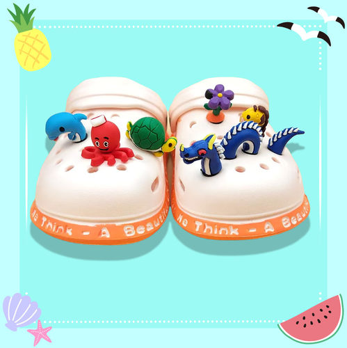 适配crocs立体卡通洞洞鞋鞋花