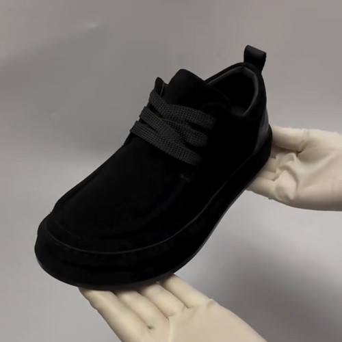 50890休闲板鞋新款男士鞋透气加绒韩版磨砂皮芒果头休闲男皮鞋男