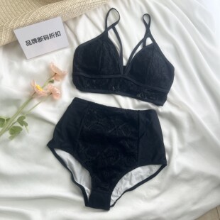品牌断码 高级比基尼蕾丝性感度假辣妹温泉分体泳衣女 折扣
