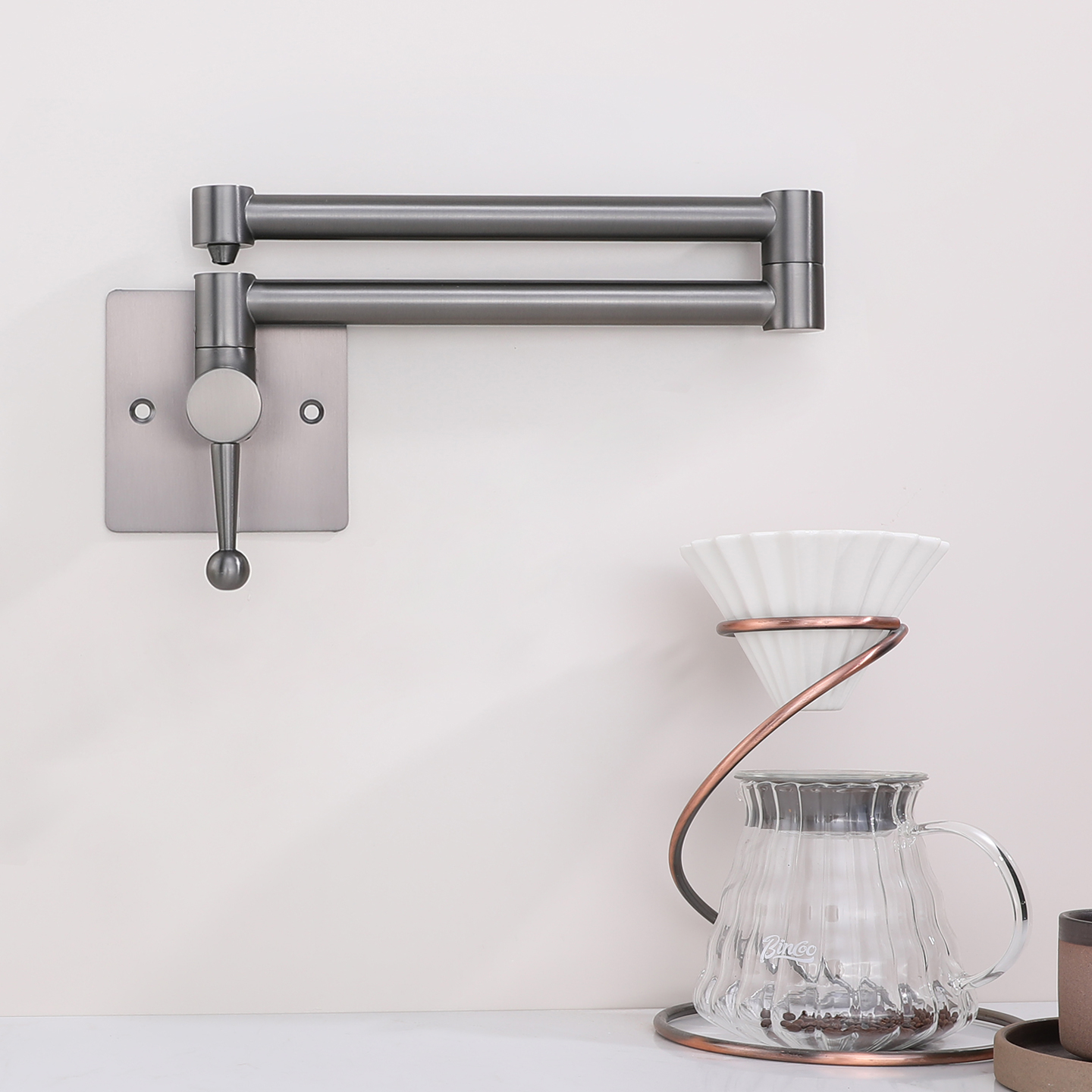 折叠净水器水龙头客厅餐边柜龙头2分管线机墙上86盒面板3分直饮水