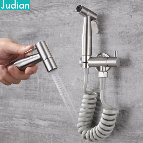 喷枪304不锈钢阳台增压免打孔