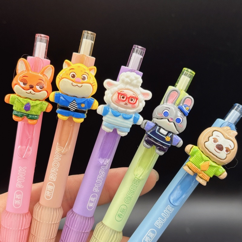 黑色中性笔小学生专用按动笔速干