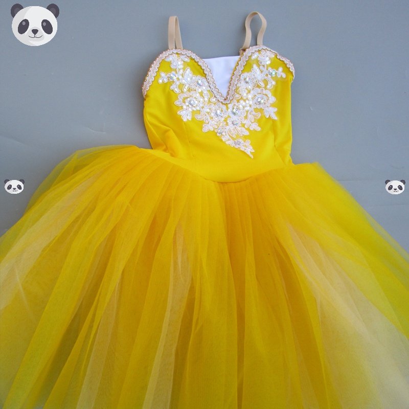 儿童专业芭蕾舞裙演出服成人现代舞长款纱裙表演裙女童蓬蓬纱裙