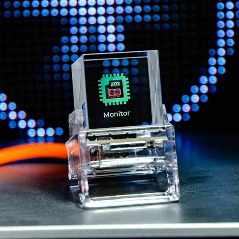 520礼物创意透明小电视天气时钟桌面虚拟蝴蝶相册视频游戏连WiFi