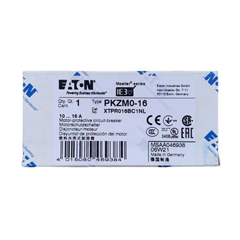 EATON/伊顿穆勒 PKZM0-16塑料外壳式断路器10-16A XTPR016BC1NL