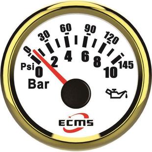 184欧姆 游艇船舶房车汽车改装 10Bar 52毫米 车指针表压力表0