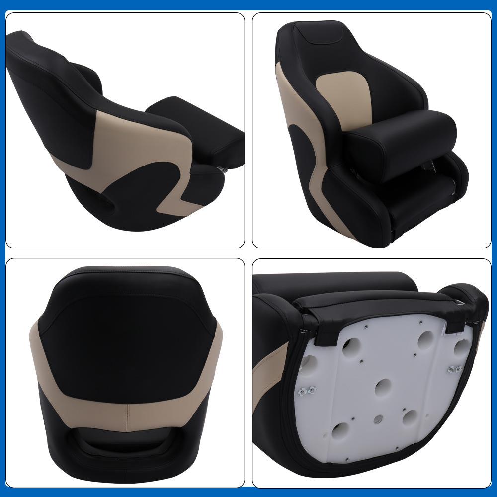 游艇驾驶椅 船用快艇配件座椅 路亚艇铝合金钓鱼船豪华船长驾驶