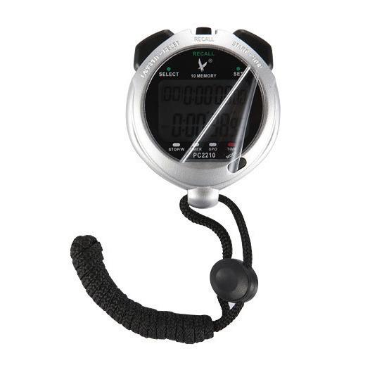 天福秒表PC2210双排10道秒表 电子秒表 计时器 秒表专业运动秒表