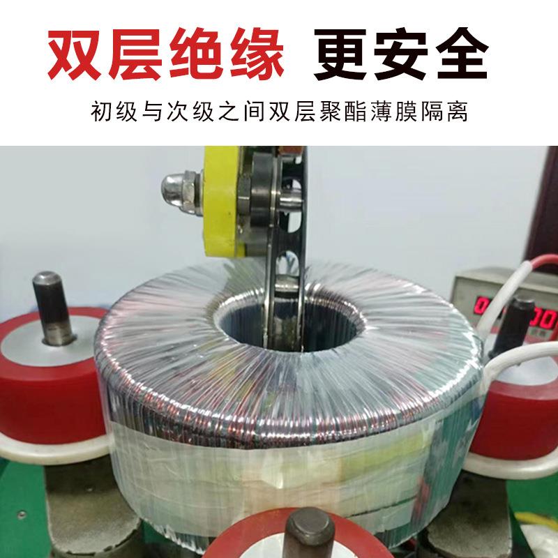 定制隔离环形变压器30W-5000W低频12V24V36V全铜环牛音频单相电源