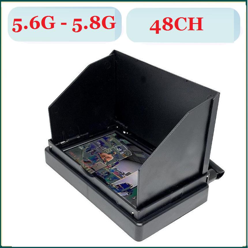 5.8G图传FPV一体接收屏 4.3寸高清雪花屏 套装植保机航模接收屏