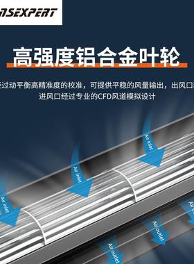 贯流风机厂家 AC90系列 360-920mm跑步机净化器横流式冷却风机