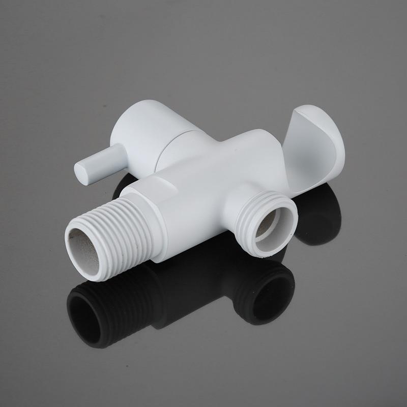 亚白马桶喷枪套装卫生间增压冲洗器全铜角阀防爆淋浴弹簧管妇洗器