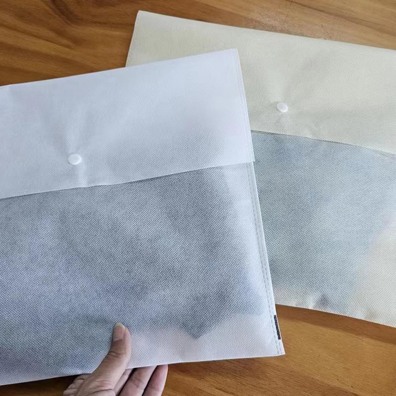 6E3X全新服饰包装袋无纺布收纳防尘有按暗扣子可折口带粘贴纸自封