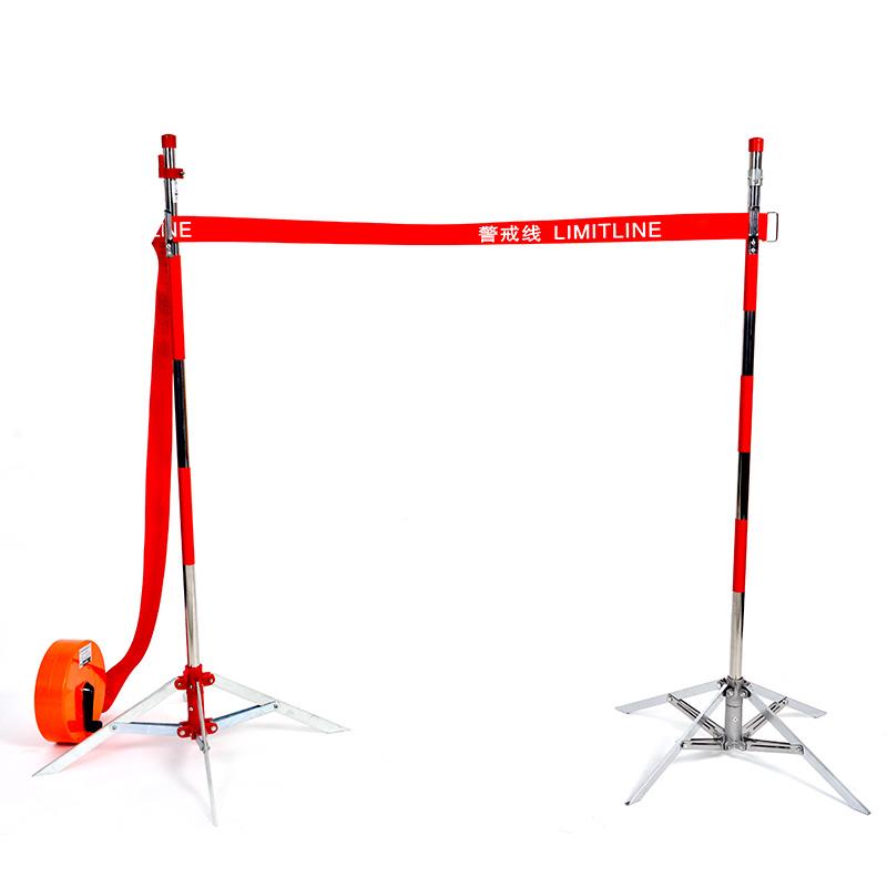 警戒线围栏支架 围网杆伞状警示带施工隔离栏插地立柱警示柱