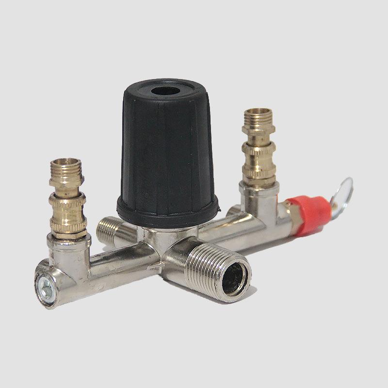 空压机配件巴马支架总成压力调节器气泵压力开关控制器黑帽巴马阀