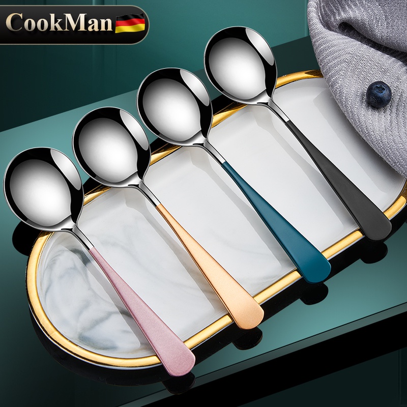 网红不锈钢勺子ins高颜值甜品勺