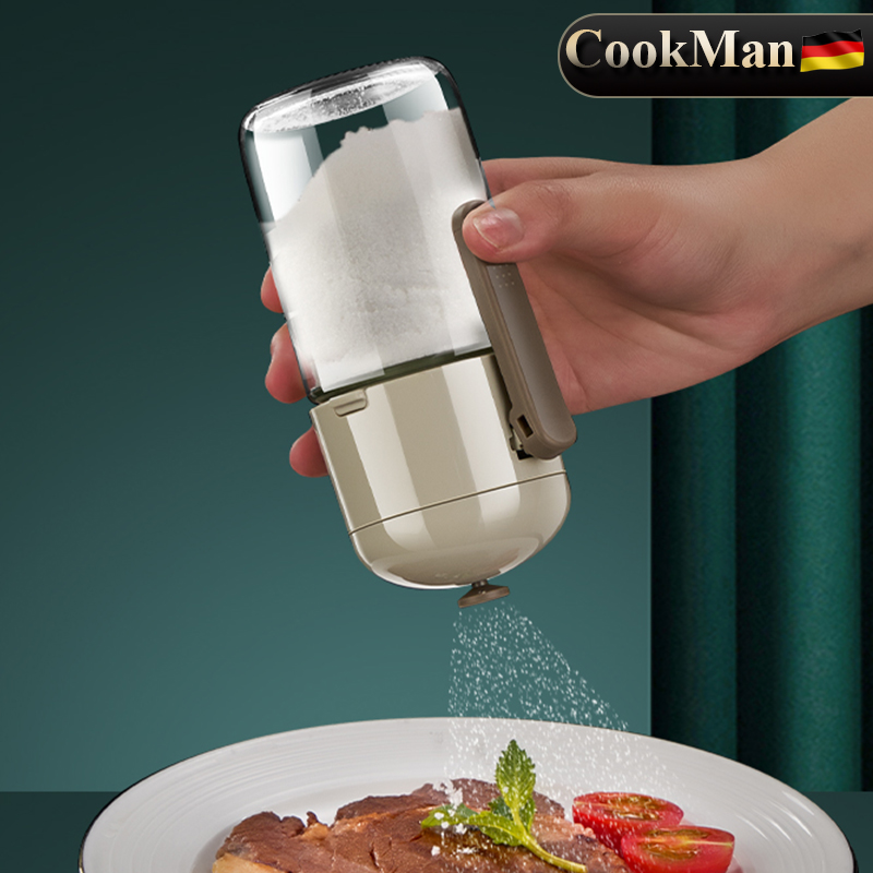 定量盐罐家用玻璃防潮密封调味罐