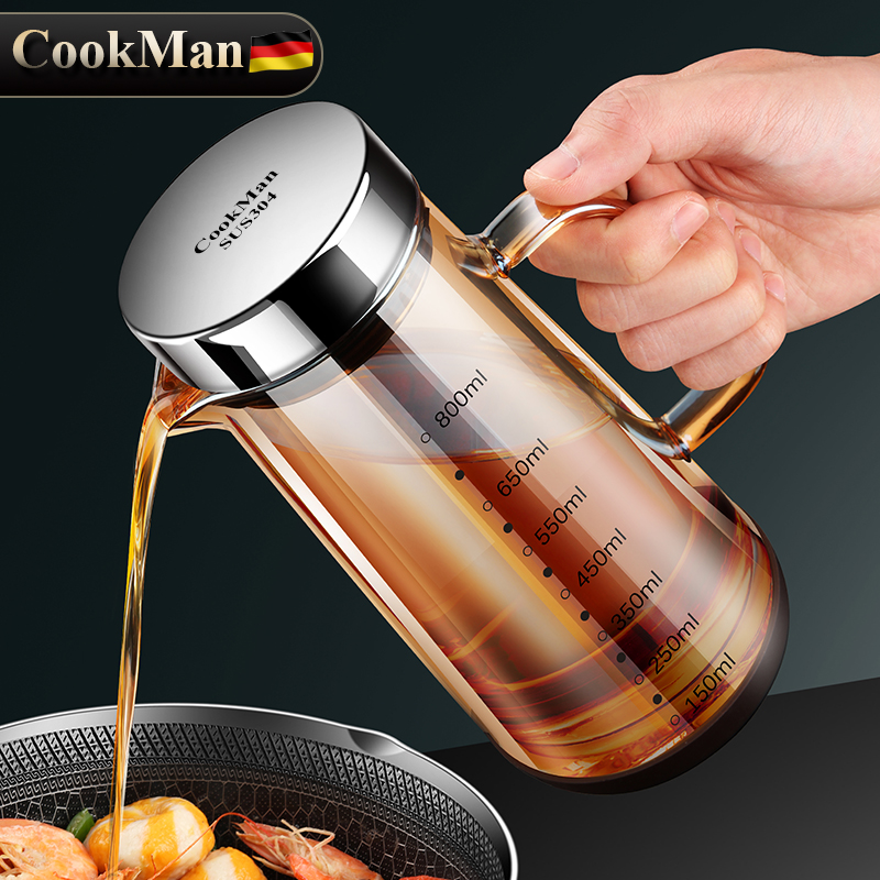 高硼硅玻璃油壶轻奢琥珀色新款