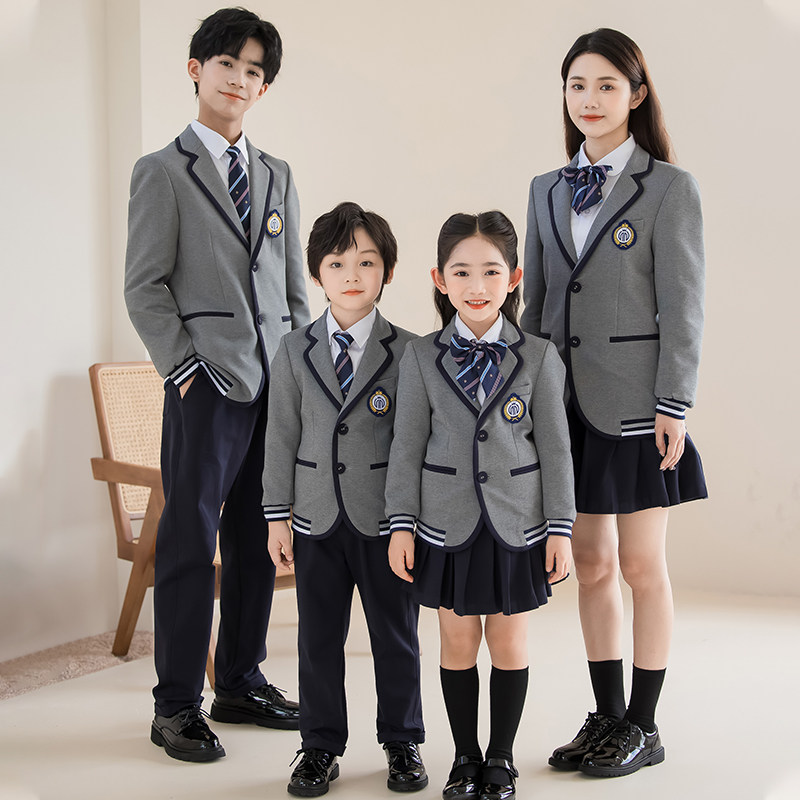 英伦学院风校服小学生韩版制服套装秋冬季新款男女童班服幼儿园服