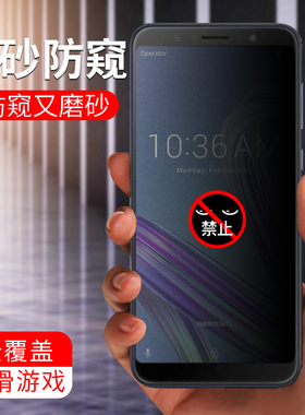 华硕ZenFoneMaxProM1防窥钢化膜全屏zb601kl防摔爆蓝光防偷看膜zb602kl抗指纹手汗电竞磨砂原装手机屏保贴膜