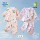 分体长袖 婴儿夏季 纯棉薄款 九分裤 空调服宝宝夏天衣服男女童夏 套装