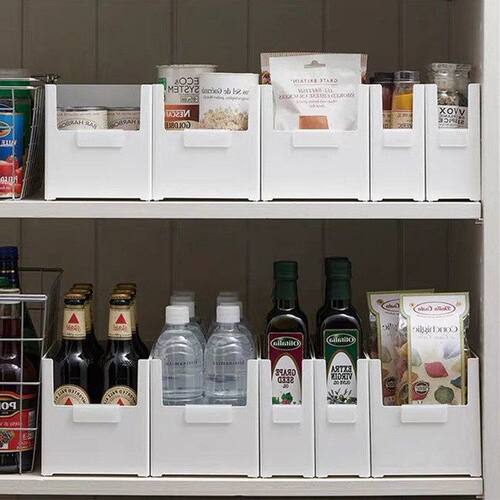 面膜分隔抽屉化妆品收纳盒整理直角伸缩橱柜厨房日式桌面盒多功能