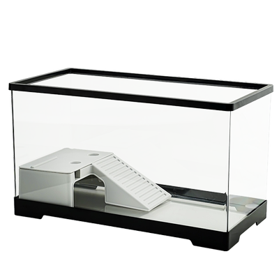杰凌居家亚克力桌面鱼缸底部排水