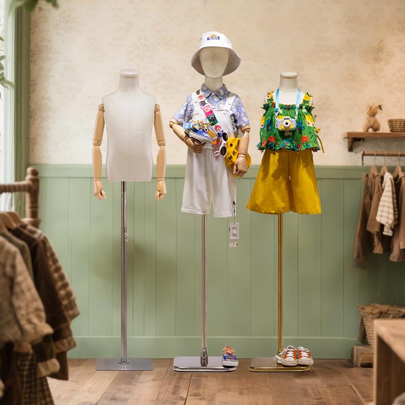 儿童模特道具半身人台服装店男女小童模全身童装店模特人偶展示架