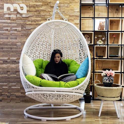 吊篮藤椅室内秋千双人家用阳台懒人网红鸟巢吊椅掉椅子摇篮椅摇椅