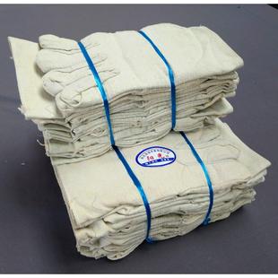 黄甲布料24线 线双层劳保用品全衬帆布电焊保护手套耐磨工作机械