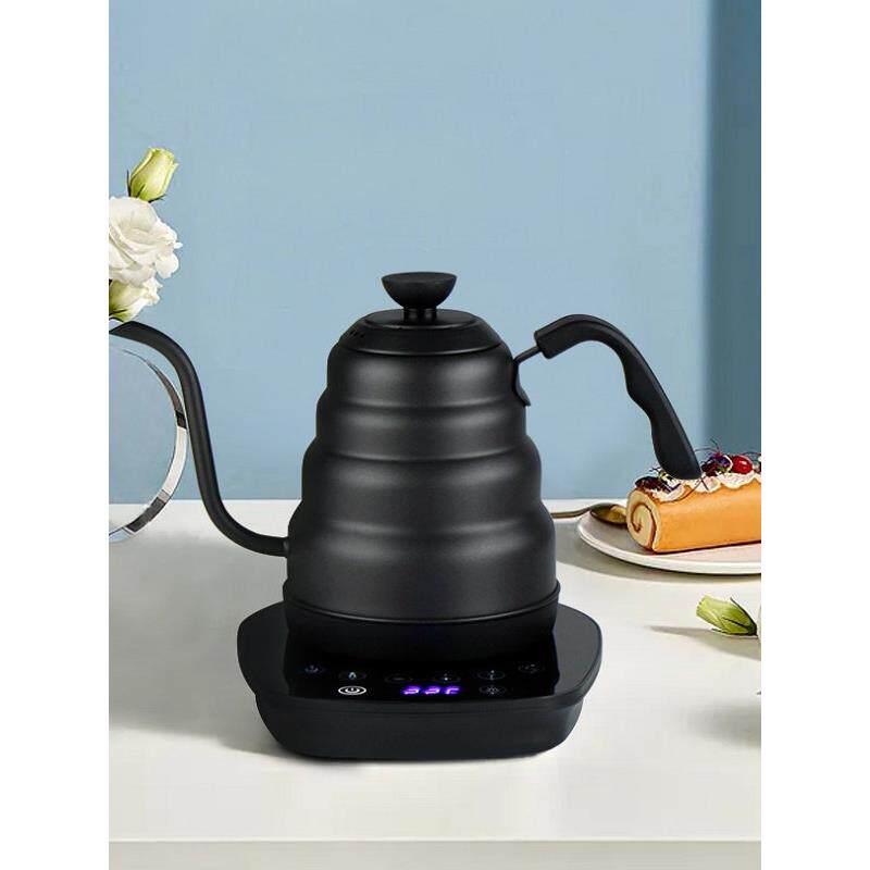 智能温控手冲咖啡壶套装家用不锈钢薄口长口电热热水茶温控壶
