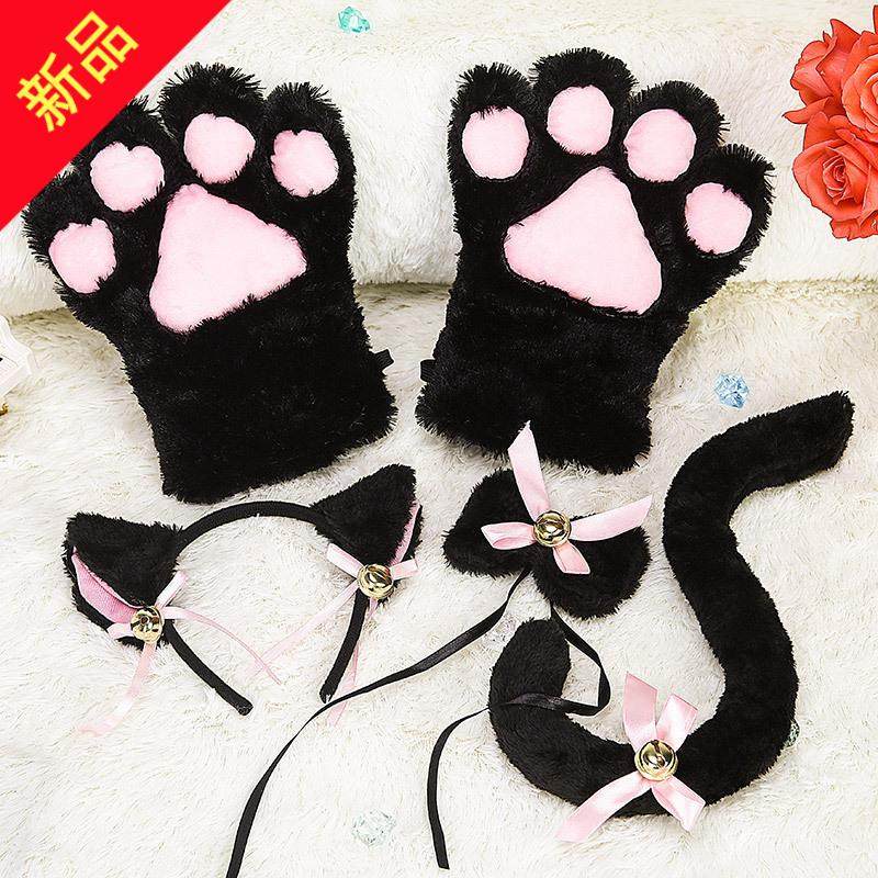 卖萌套装猫爪手套熊爪女仆猫娘
