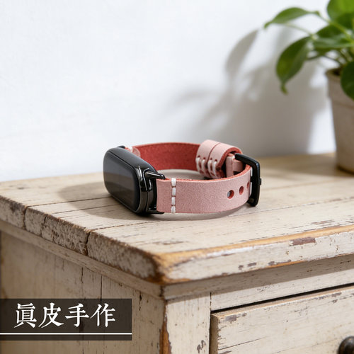 复古手工雾腊皮小米手环10表带