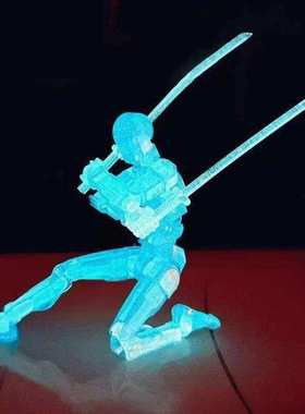 Luminous 13 Jointed Movable Action Figures Shapeshift Robot