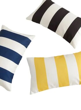 Waterproof Wave Width Bar Cushion Cover 30x50/45x45cm Island