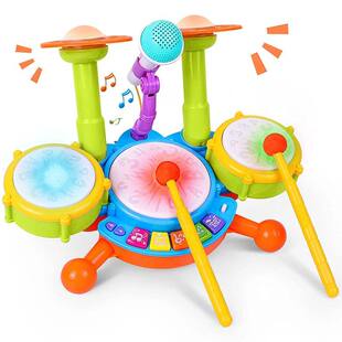Kids Drum Set Toddlers 1-3 Musical Baby Educational Instrume