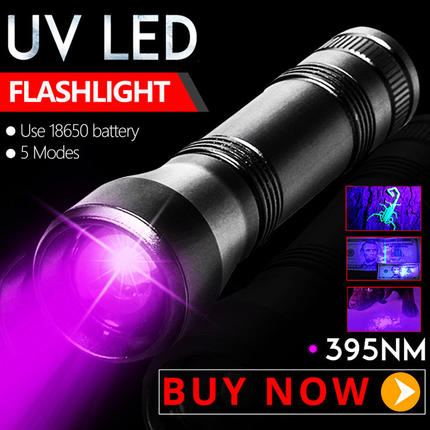 2000LM LED Flashlight UV Torch Ultraviolet Lamp L2/T6 White