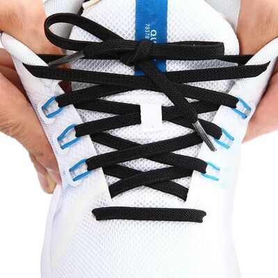 Classic Elastic Shoelaces Flat Sneakers Shoe Laces 7mm Width