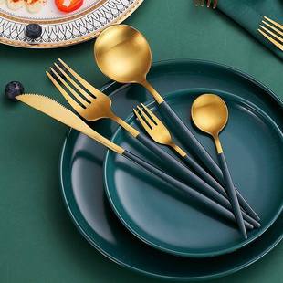 western tableware steak cutlery set knife fork spoon box set