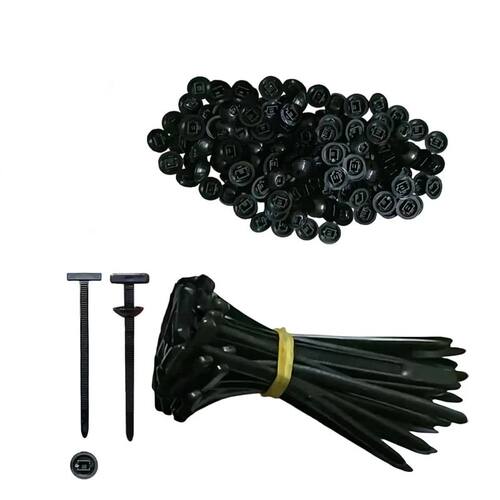Universal Snap Fasteners for Cable Ties, Through-hole Nails,