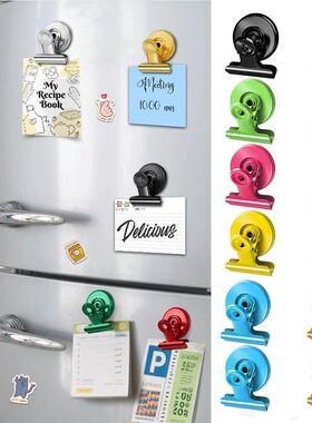 12Pcs Refrigerator Sticker Magnetic Suction Clip Creative Mu
