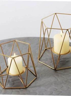 iron candlestick bedroom table decoration shooting props